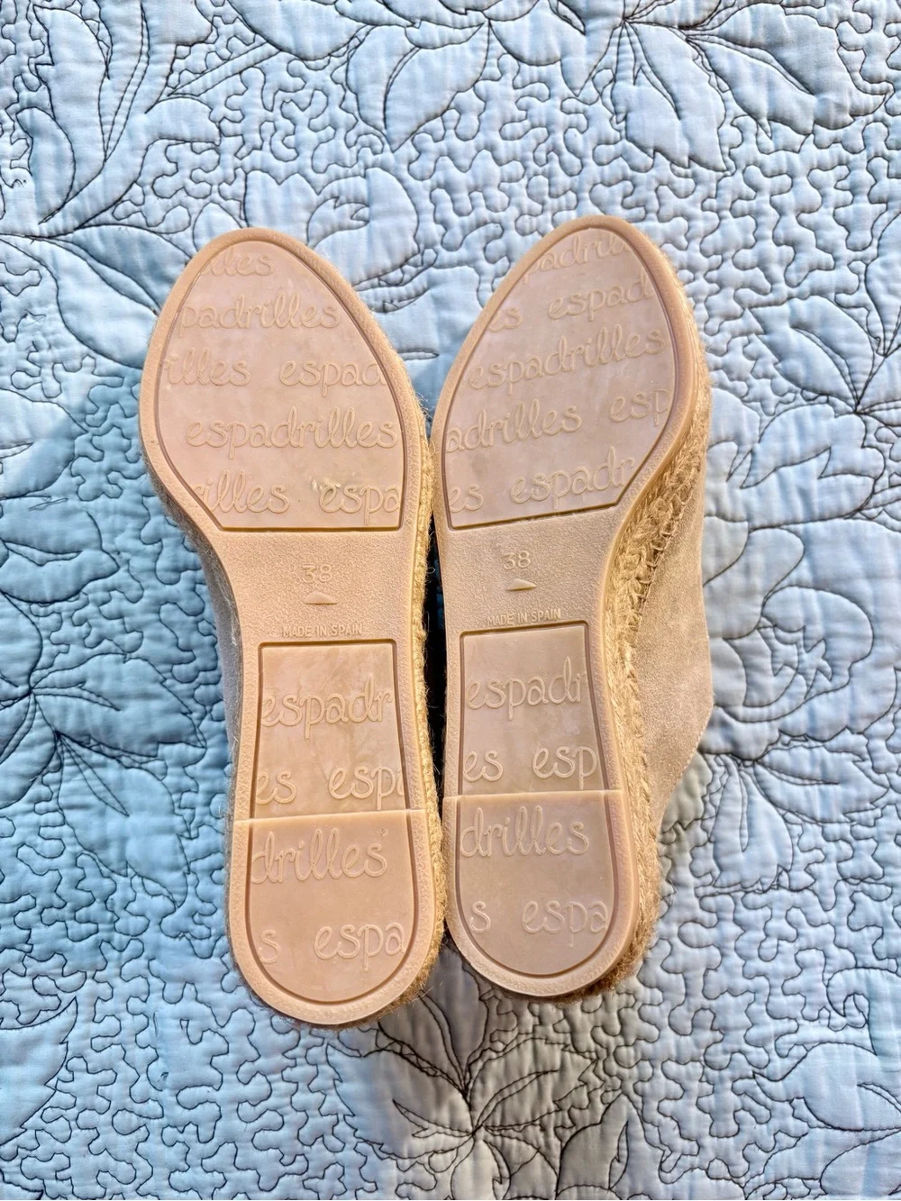 Eric Michael Serena Shimmer Suede Zip Front Platform Espadrilles US 8 (EU 38)🧡